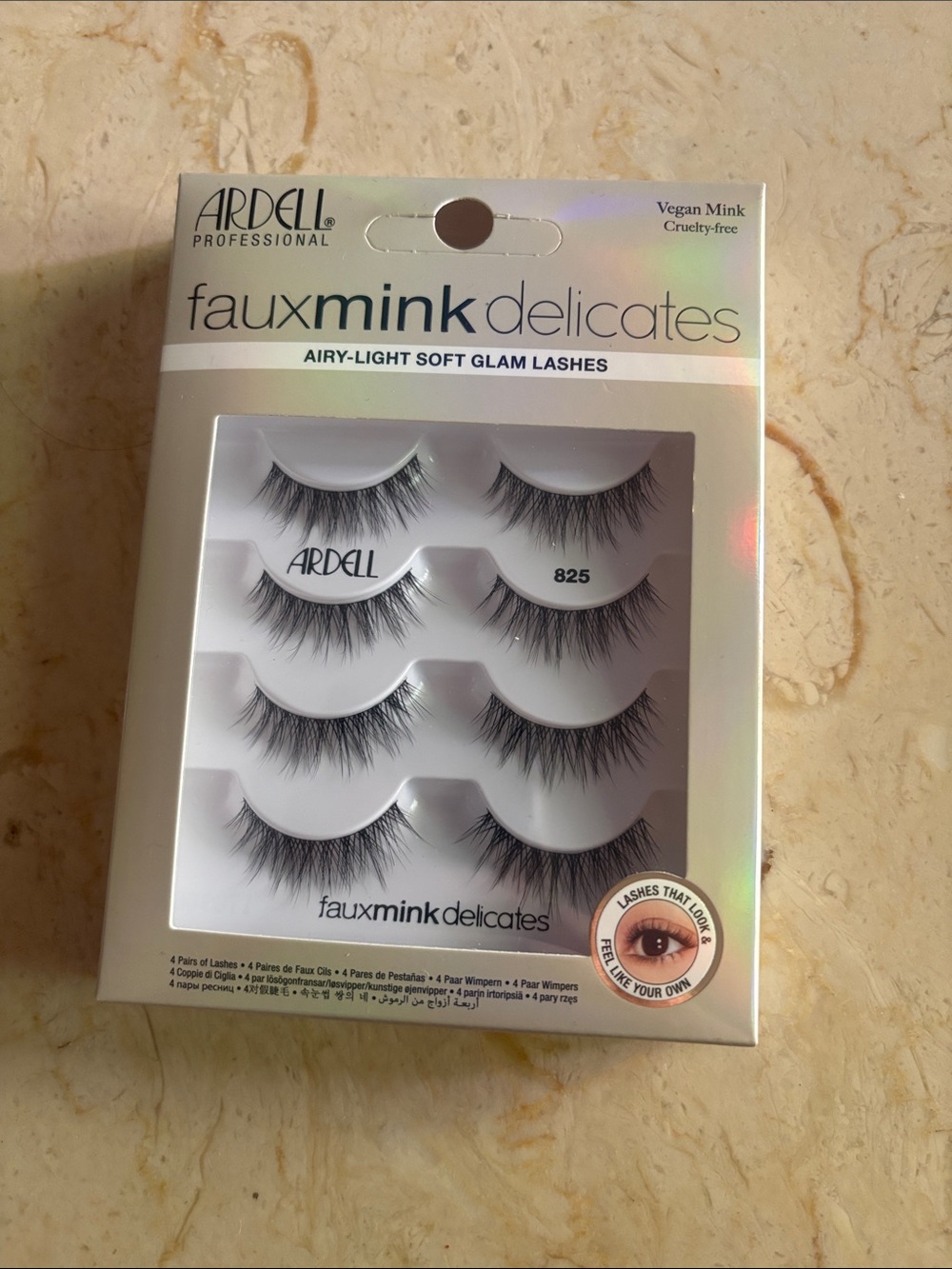 Ardell Professional Fauxmink Delicates Striplash 825, 4-Pairs